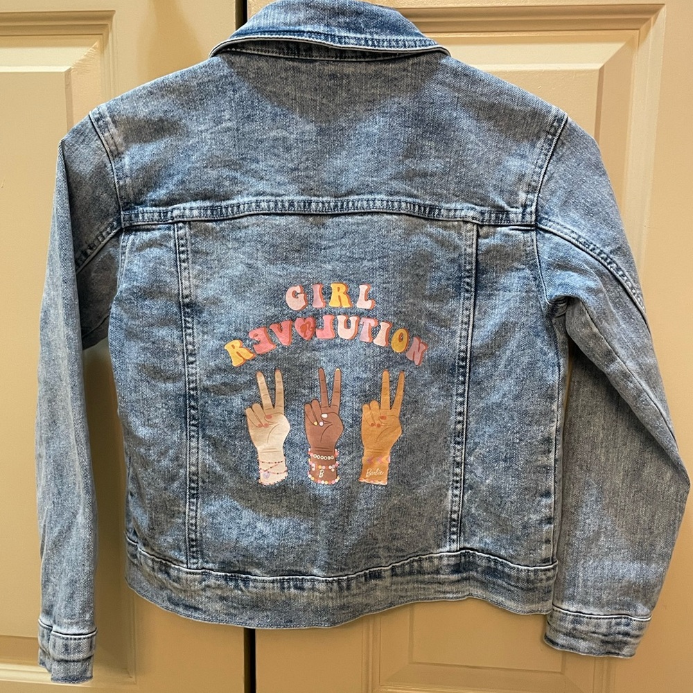 New Barbie Kids Light Blue Denim Jacket